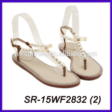 Sandalias planas con estilo para las sandalias de la mujer de la muchacha nuevas sandalias planas de los nuevos diseños del diseño